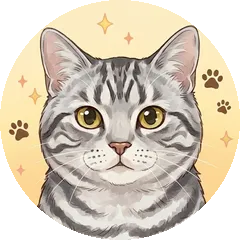 アメリカンショートヘアのイラスト
