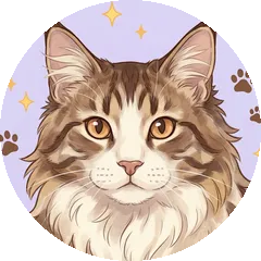 メインクーンのイラスト